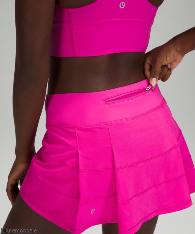Lululemon Damen DELULU385 | Lululemon Deutschland Sonic Pink Pace Rival Mittelhoher Rock